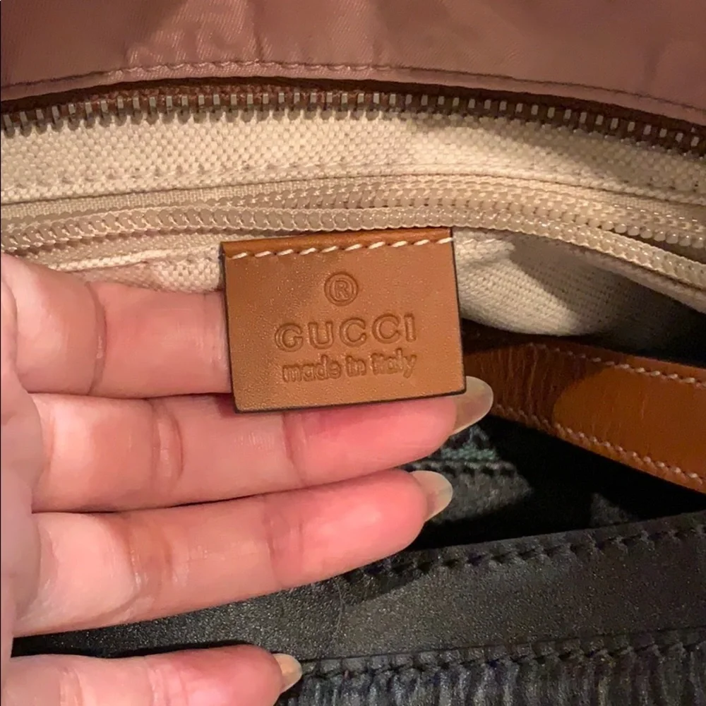 NWT Authentic Gucci Nylon Guccissima Messenger Bag - Picture 8 of 10